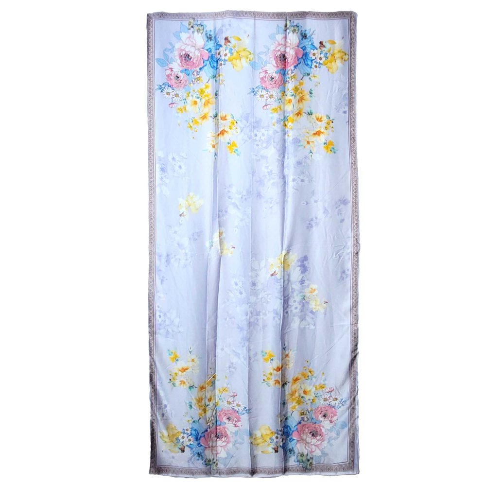 NWT Long Soft Scarf 35"x70" Rectangle Silk Feeling 100% Shawl Wrap 02301 - Picture 5 of 7
